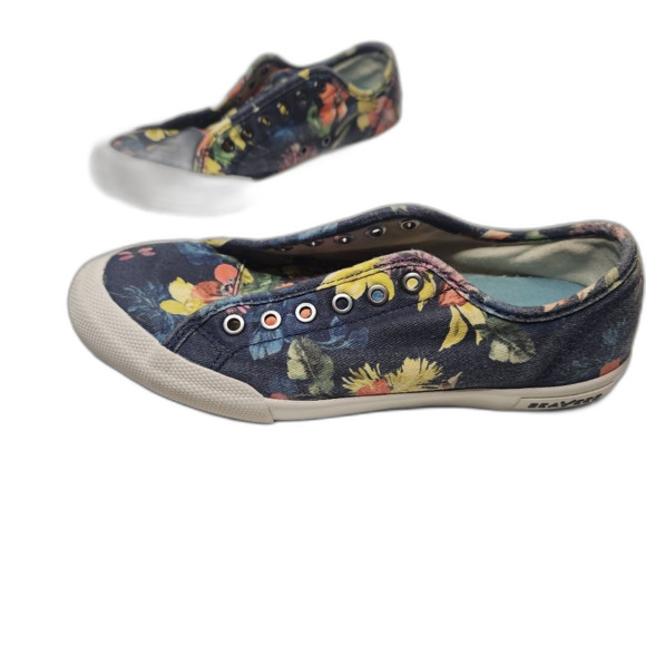 Seavees Sz 6 Trina Turk Monterey Floral Sneakers - Picture 4 of 14